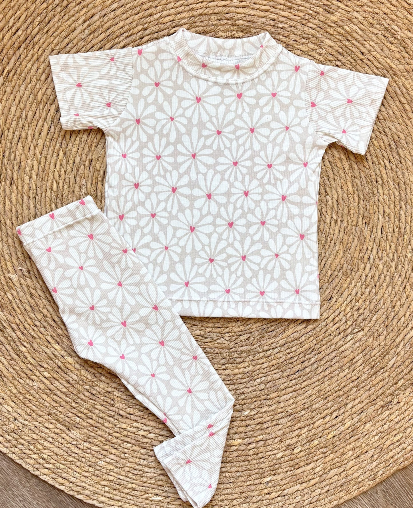 T - shirt bloem met hart