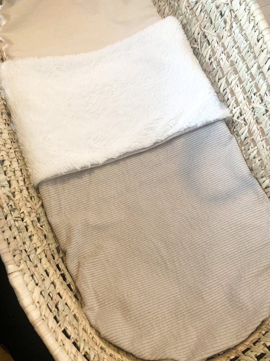 Teddy deken rib beige