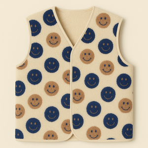 LAATSTE KANS! Teddy gilet smiley pre order