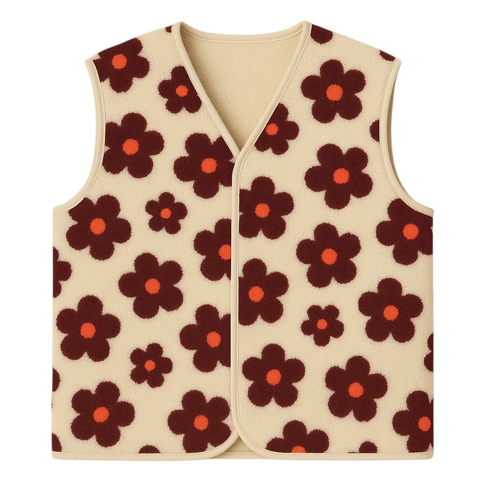 LAATSTE KANS! Teddy gilet bloem