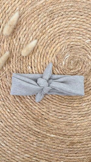 Haarband rib taupe