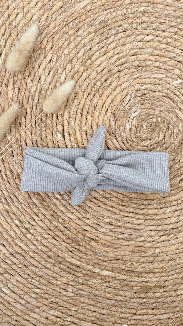 Haarband rib taupe