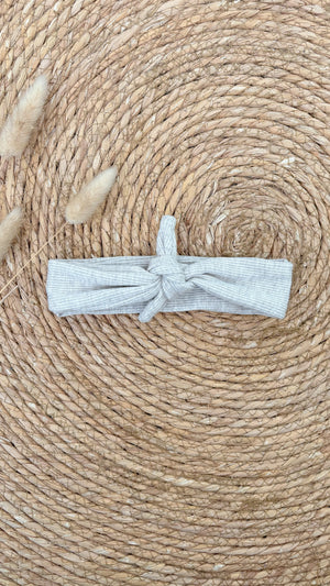 Haarband rib beige