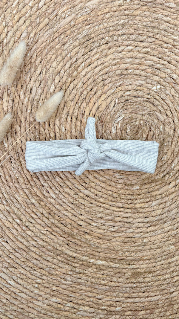 Haarband rib beige