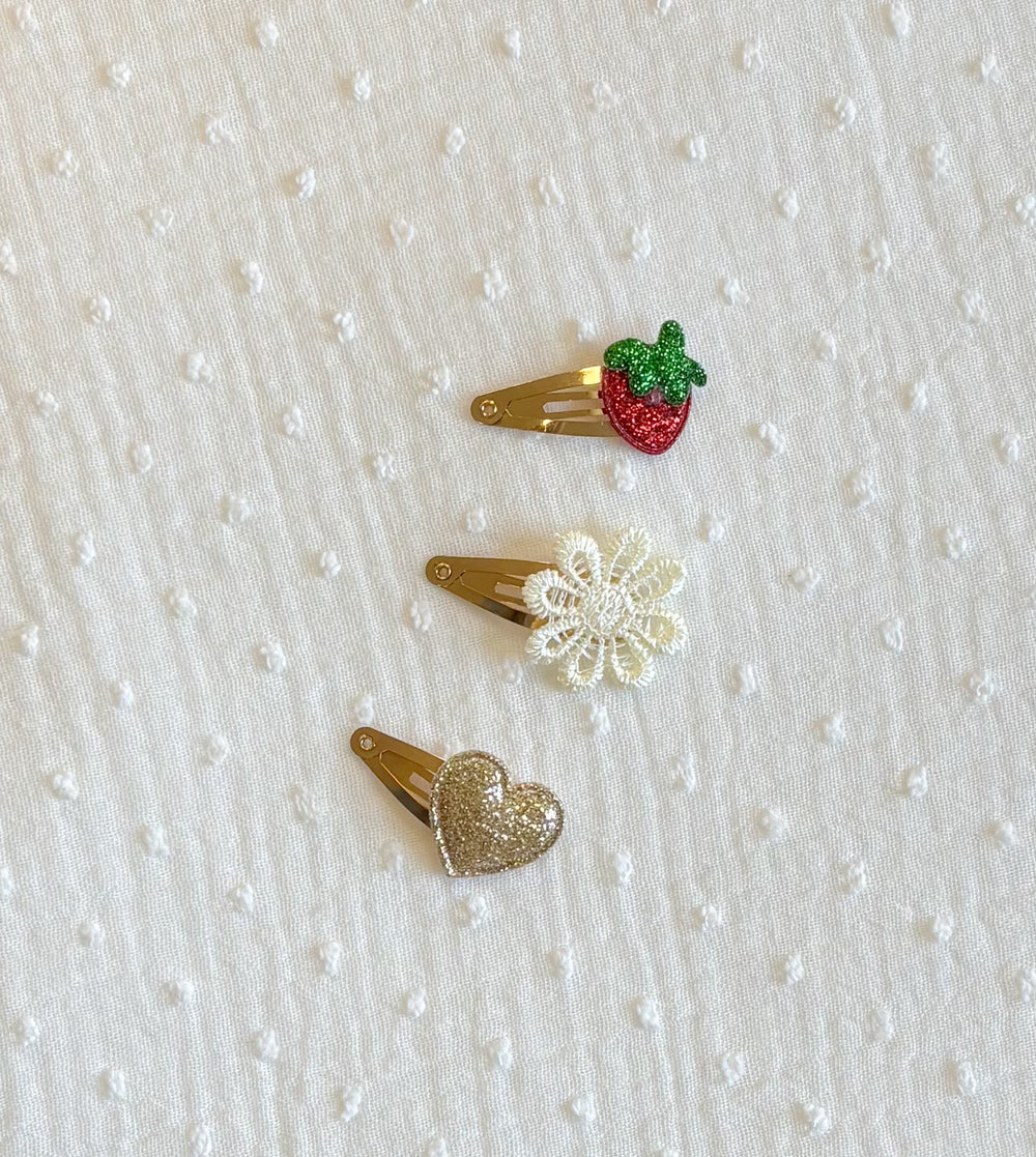 Set van 3 haarclips gemengd