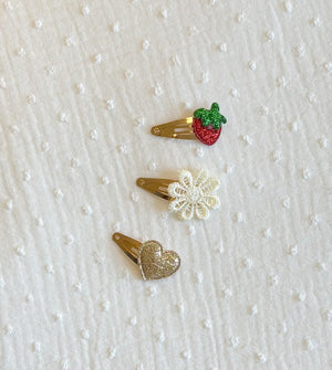 Set van 3 haarclips gemengd