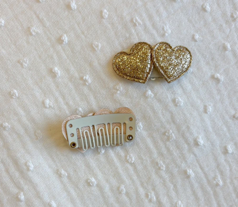 Haarspeld antislip hartjes