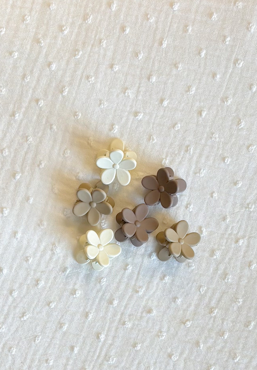 Haarclipjes bloem 6 stuks