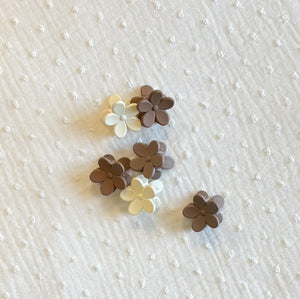 Haarclipjes bloem 6 stuks