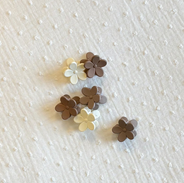 Haarclipjes bloem 6 stuks
