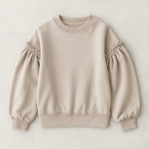 Sweater creme ruffle